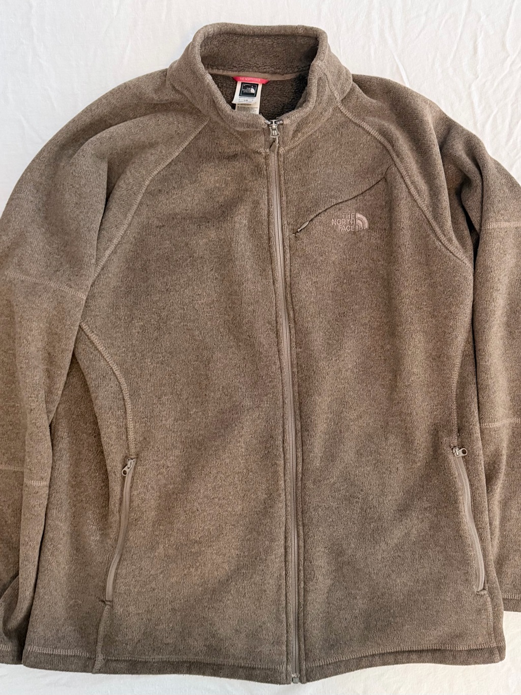 The North Face Brown Full-Zip Fleece Jacket